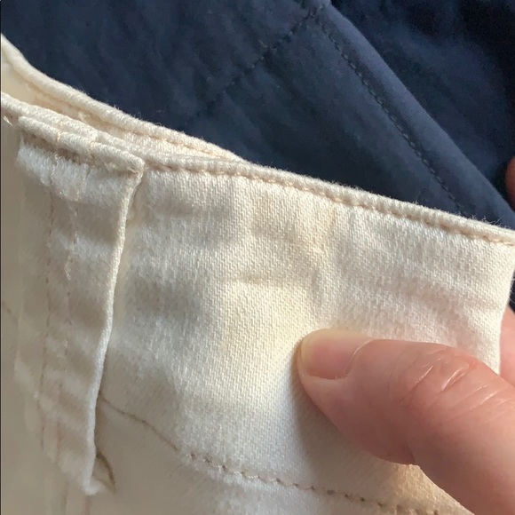 Anthro Holding Horses White Lace Up Denim Skirt - Picture 7 of 9